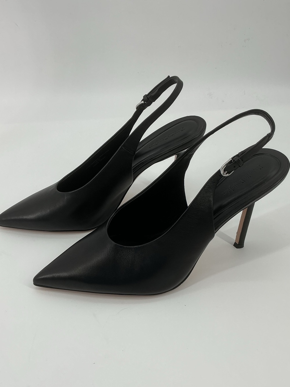 Favorite Daughter Remy 95MM Black Leather Slingback Pumps Size 9 - Picture 2 of 11